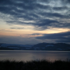 A sunset over Loch Lomond at Loch Lomond Waterfront