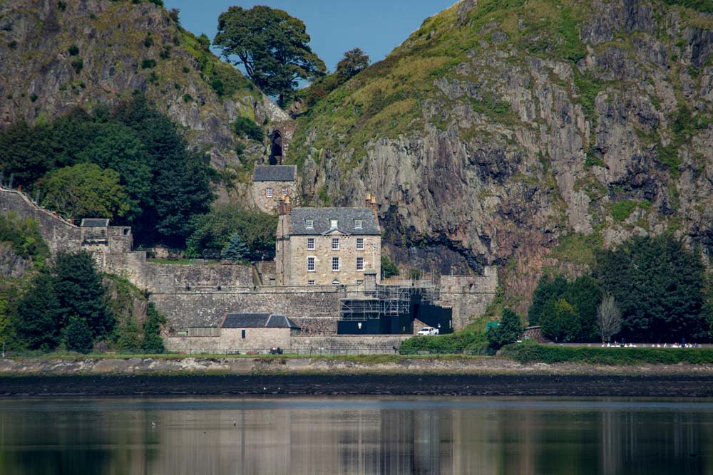 Dumbarton Rock and Castle on the River Clyde