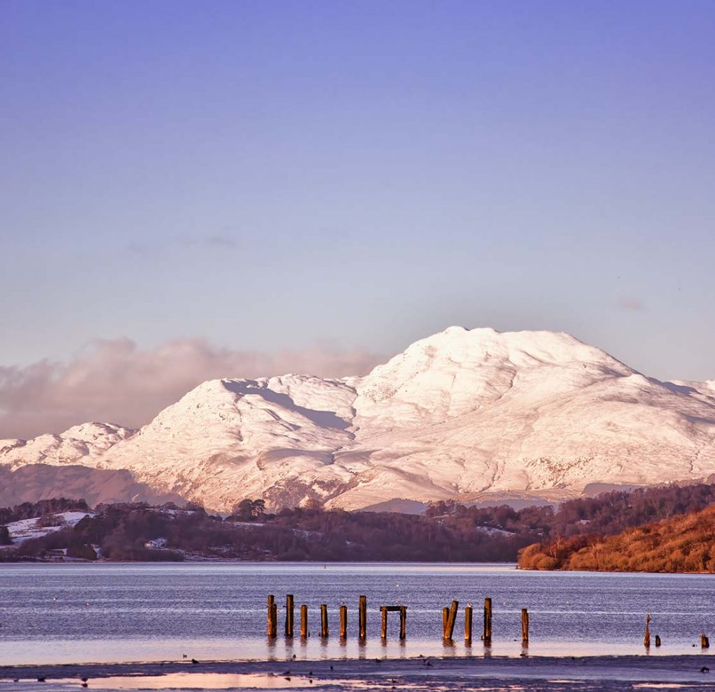Ben Lomond covered in snow