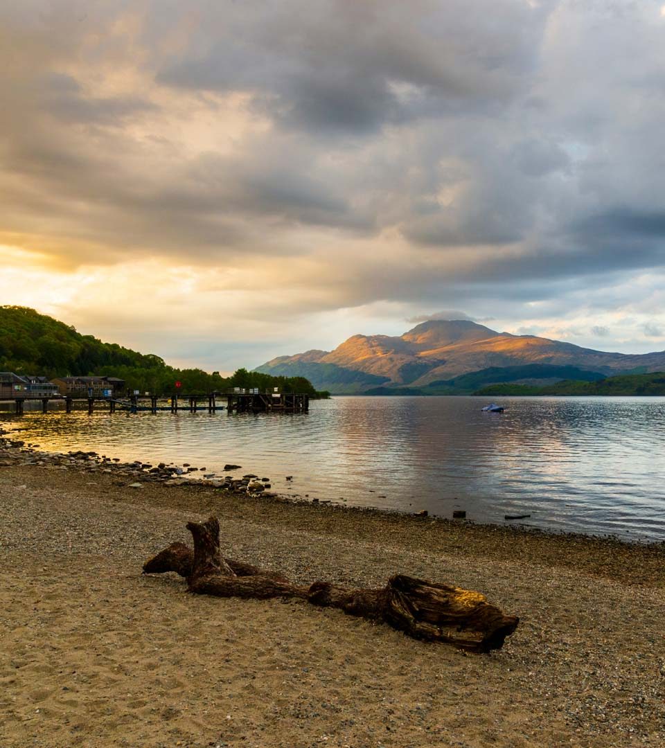 Luss shore, Loch Lomond, Scotland