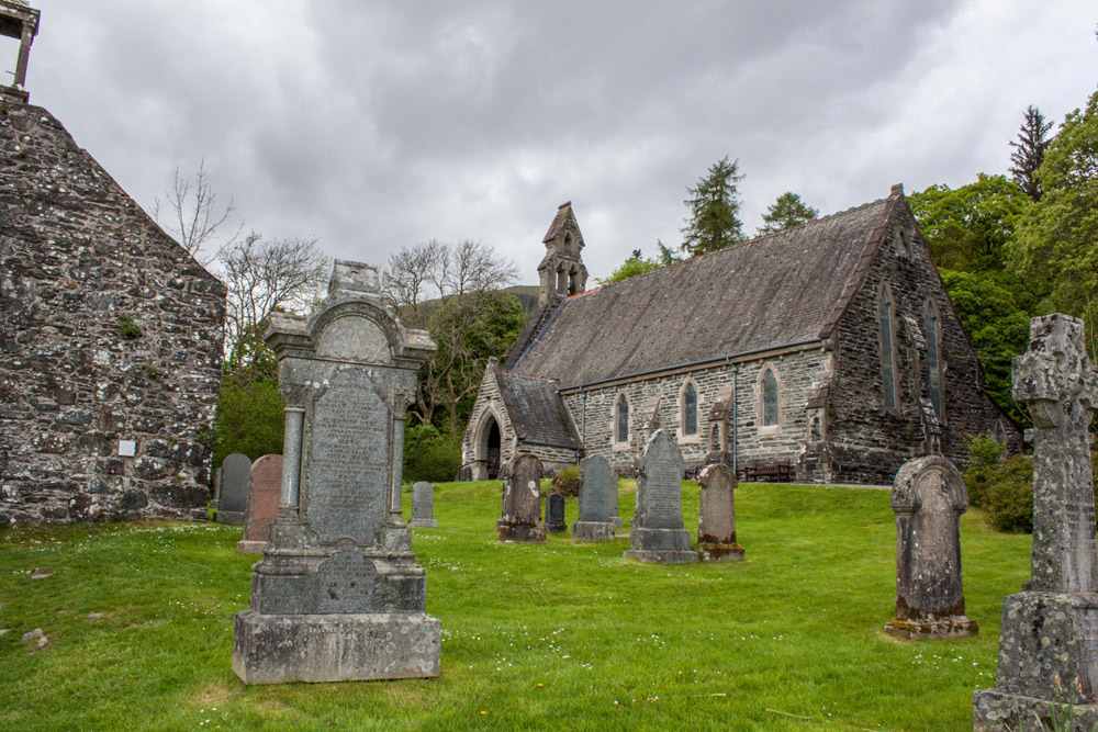 Cemetery at Balquhidder Kirk, where Rob Roy is buried