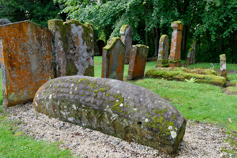 Viking memorial stone at Luss Parish Church
