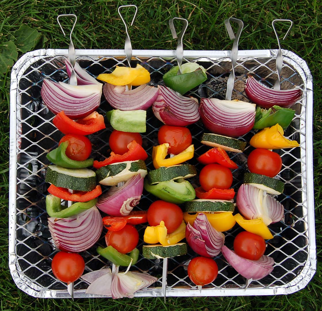 A disposable BBQ