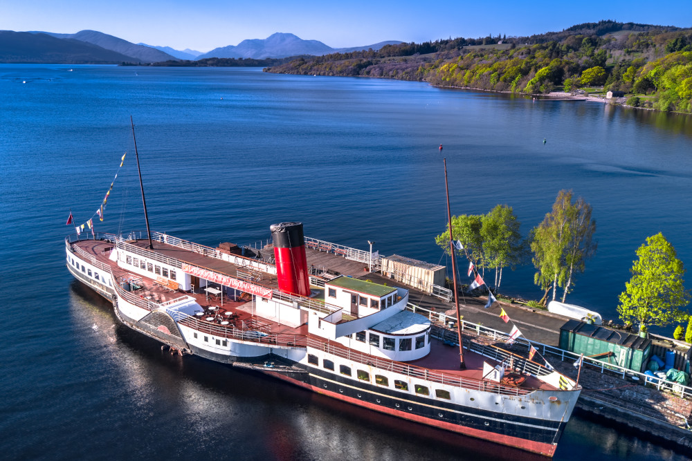 View of Loch Lomond on a sunny day