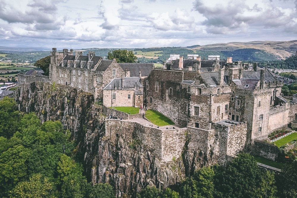 Aerial photo of Stirling Castle