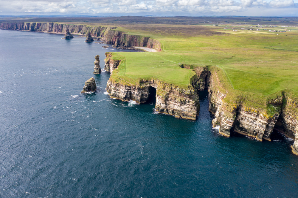 The Duncansby Sea Stacks in Caithness. Scotland