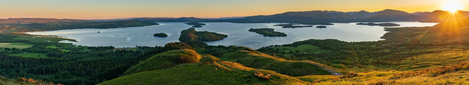 Sunset over Loch Lomond, Scotland