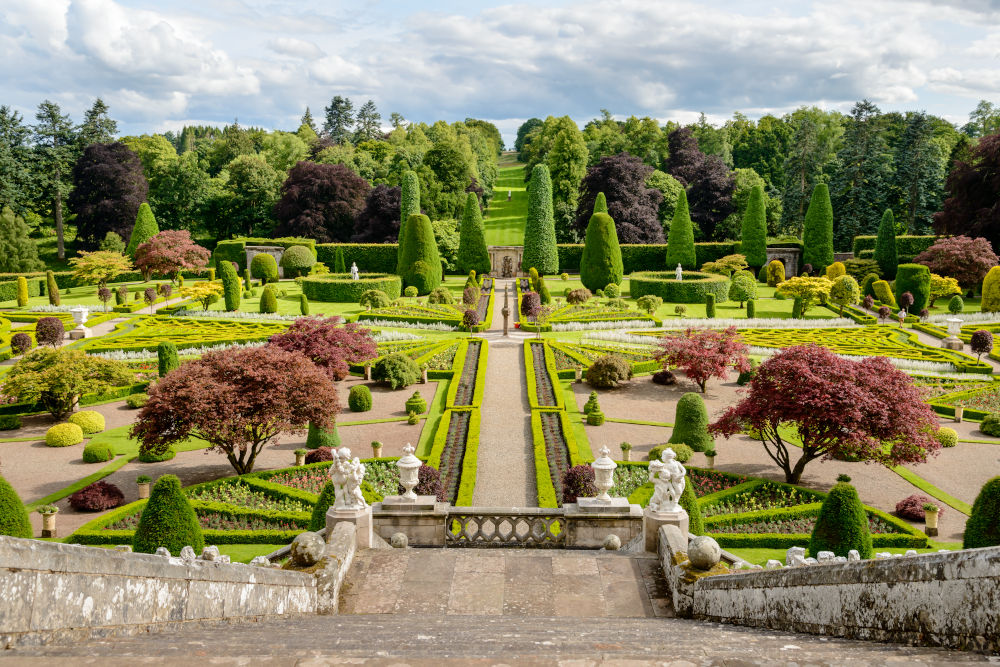 Stunning formal gardens in Scotland
