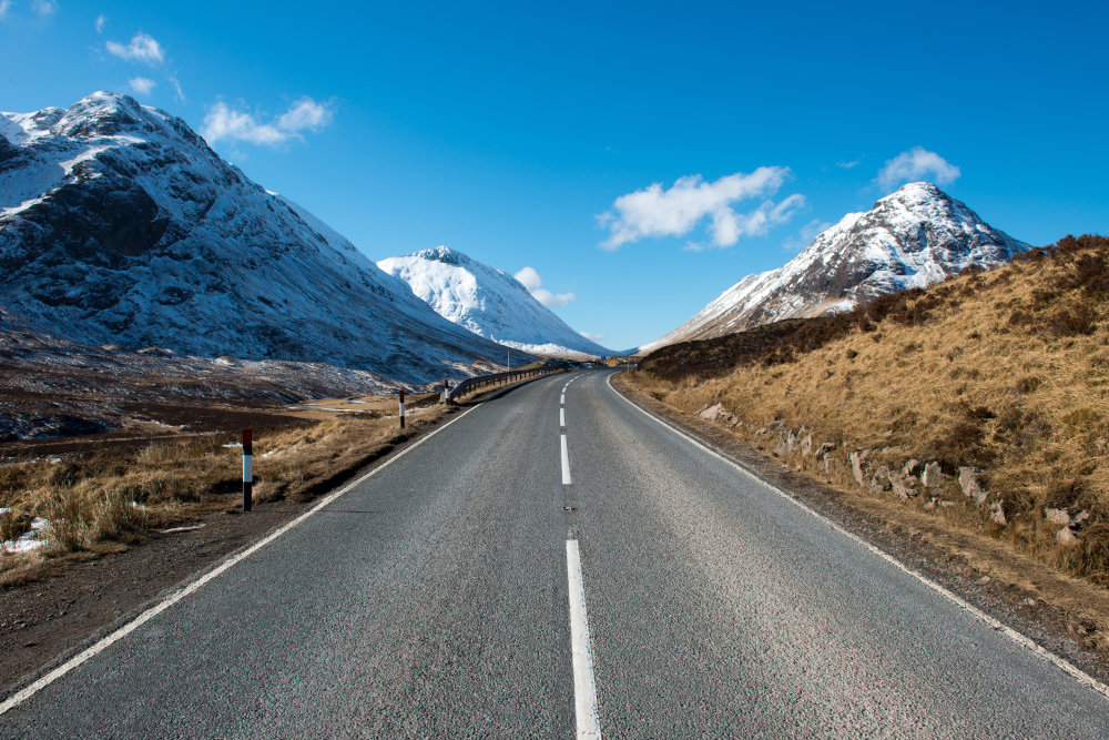 Road through Glencoe, Scotland