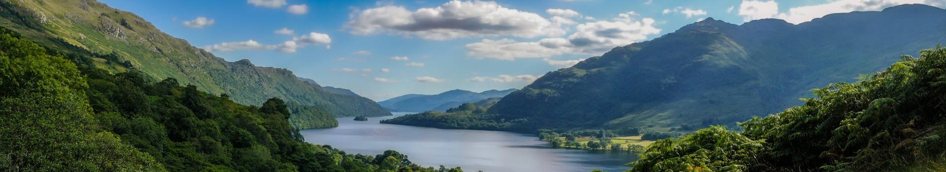 View over Loch Lomond in Central Scotland