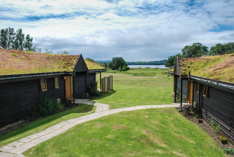 Chalets at Loch Lomond Waterfront with planted rooves