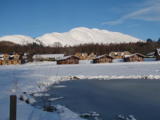 The grounds of Loch Lomond Waterfront in the snow The grounds of Loch Lomond Waterfront in the snow