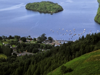 View of Balmaha from Conic Hill