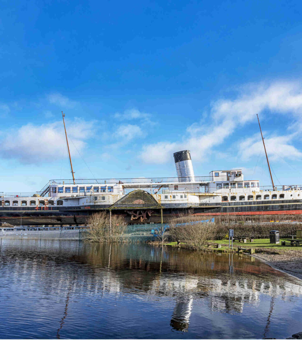 The maid of the loch paddle steamer under restoration